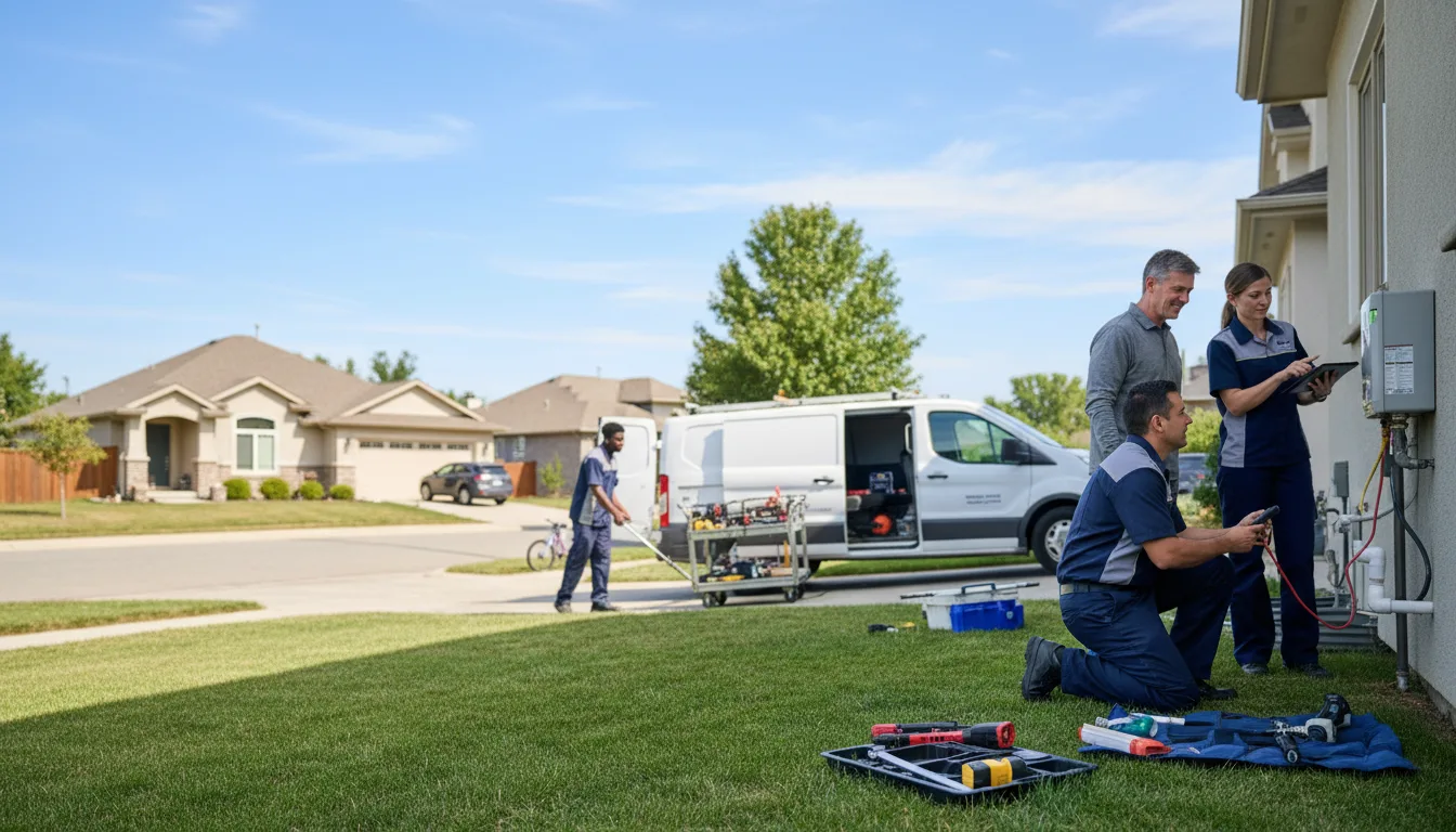 Tankless water heater service in Central City, PA